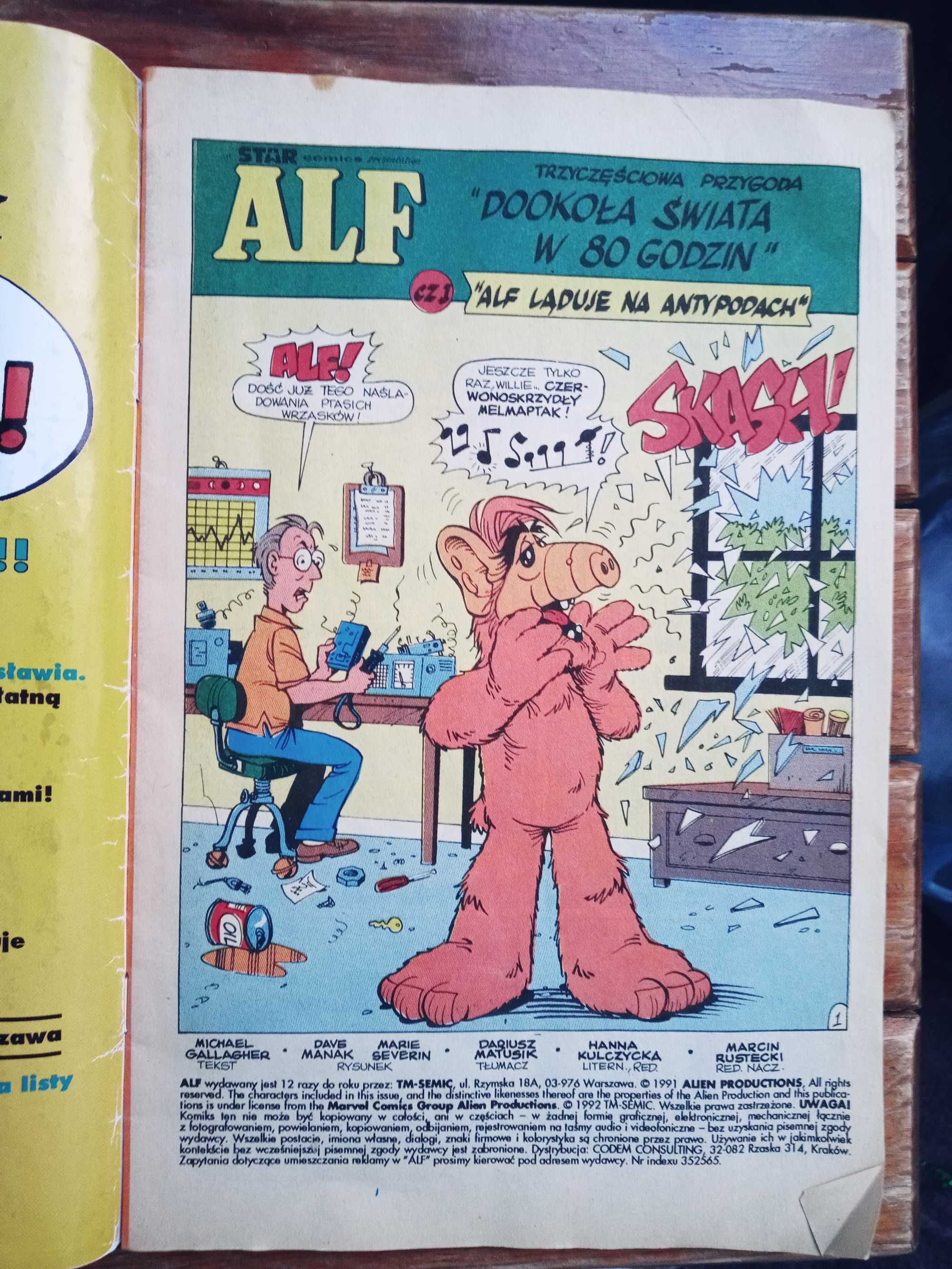 Komiks kolekcjonerski , Alf, 10 /1992