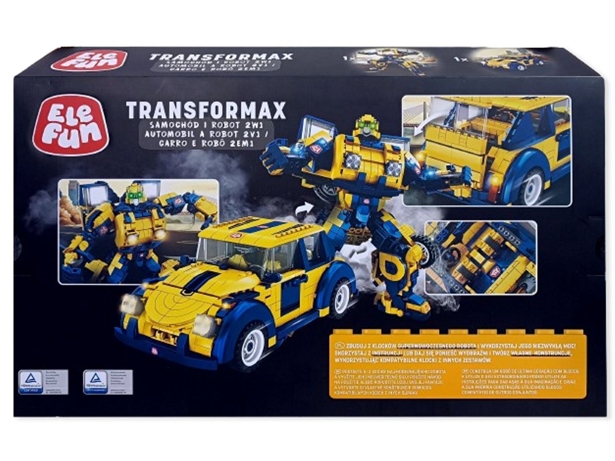 Klocki Elefun Transformax Samochód i robot 621019