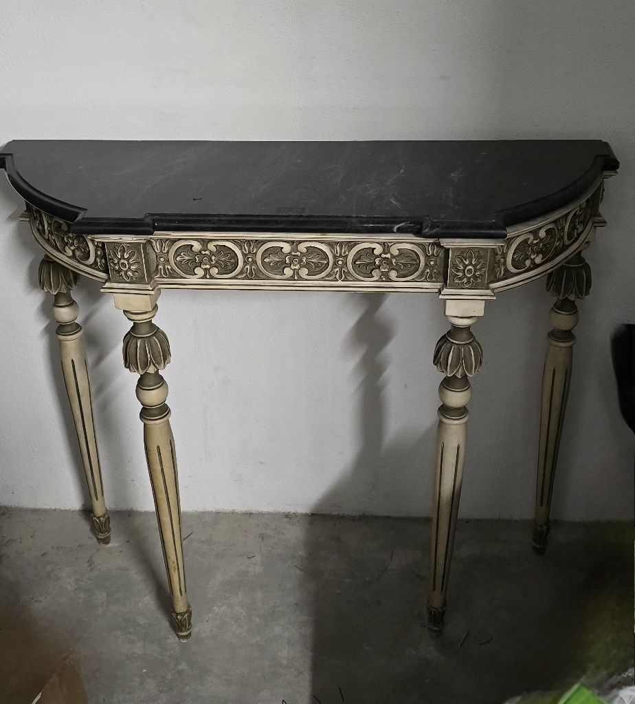 Móvel de Hall de entrada com pedra mármore