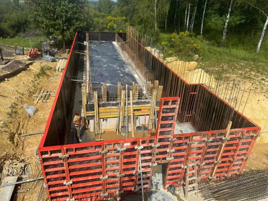 usługi budowlane budowa domów płyta fundamentowa usługi murarskie dom