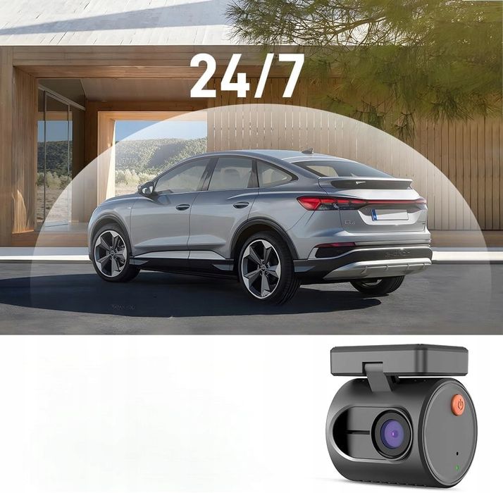 Mini Kamerka samochodowa WiFi aplikacja tryb parkingowy tryb nocny