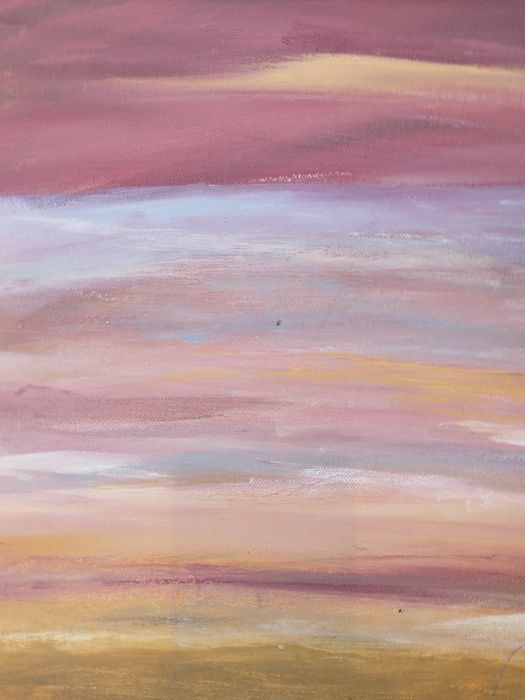 Duży obraz ręcznie malowany