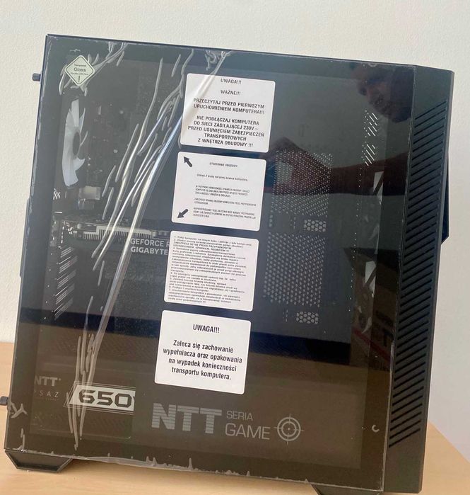 Komputer Gamingowy I5 12400F, 16GB, RTX 3050, dysk 1TB M.2 Nowy GW 23m