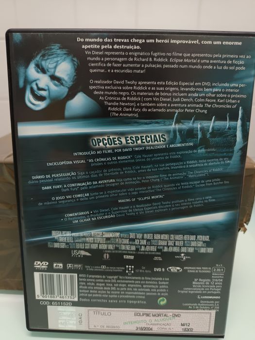 DVD edição especial eclipse mortal