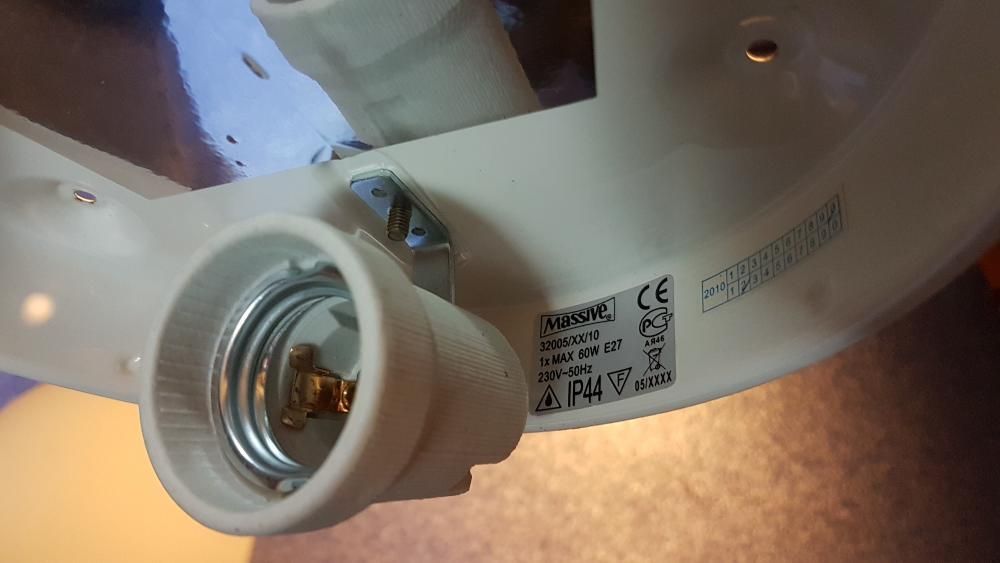 Armadura plafonier 28cm vidro