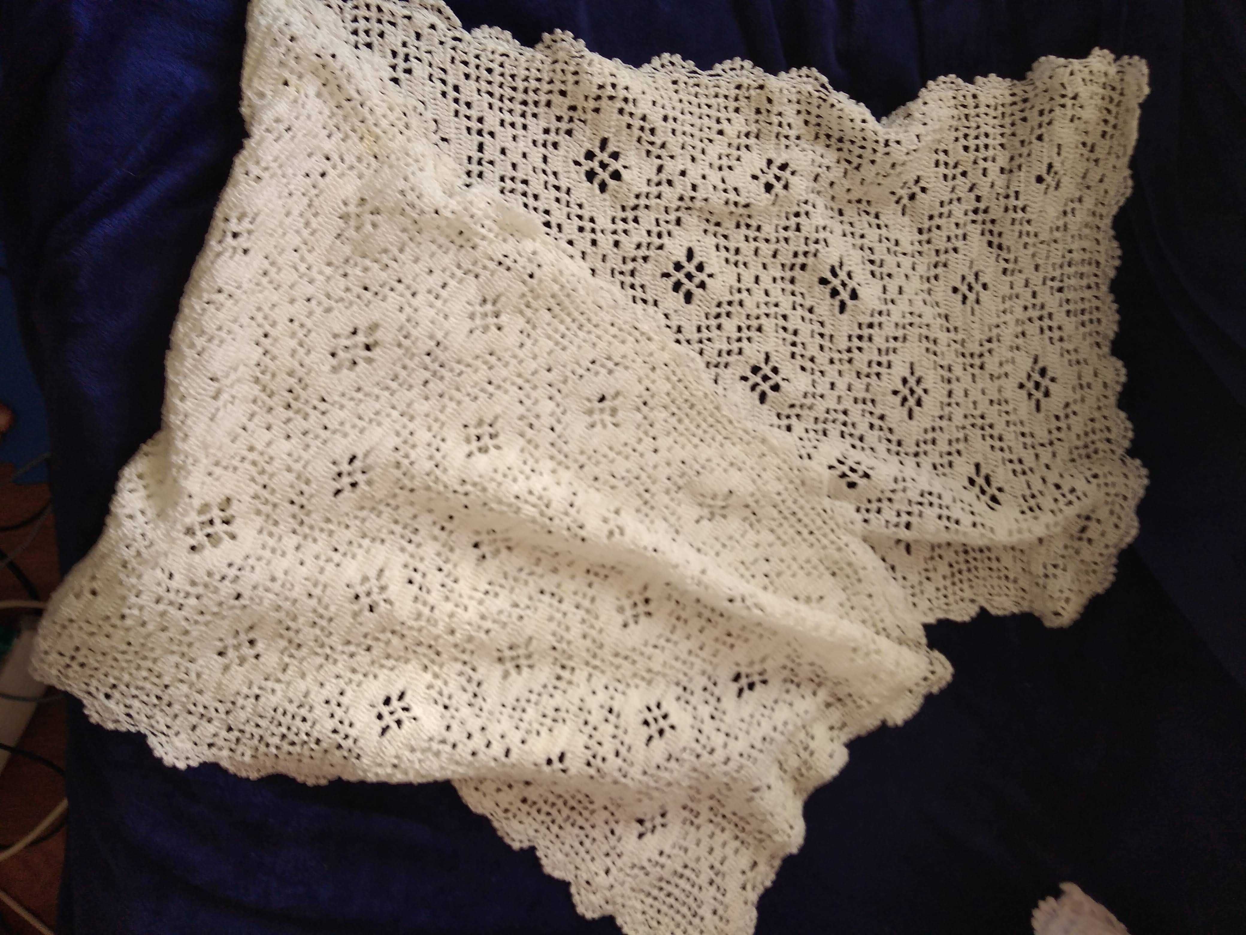 COLCHA DE CROCHET branca, para casal, almofadas e tapete -Conjunto