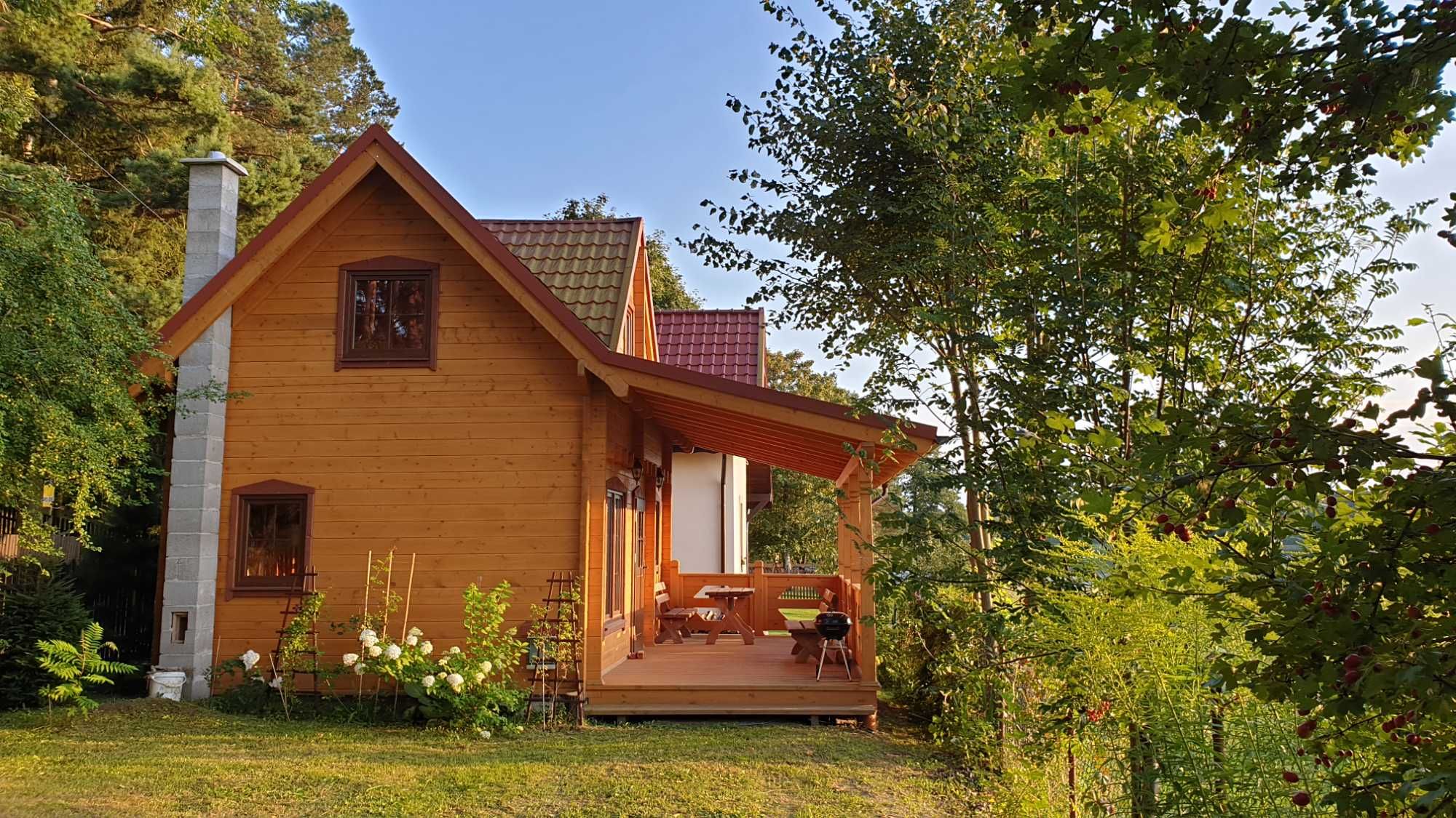 Mazury, sielski domek Zielony Zakątek Martiany, jezioro Wersminia