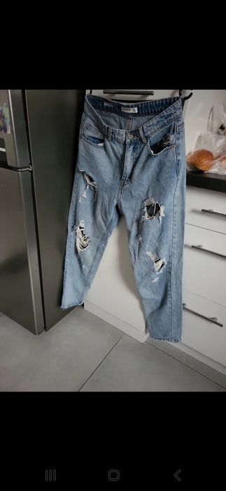 Spodnie wysoki Stan boyfriendy