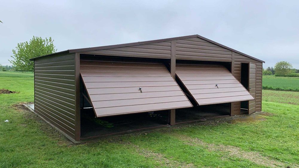 Garaże blaszane drewnopodobne lub w kolorze, producent niskie ceny