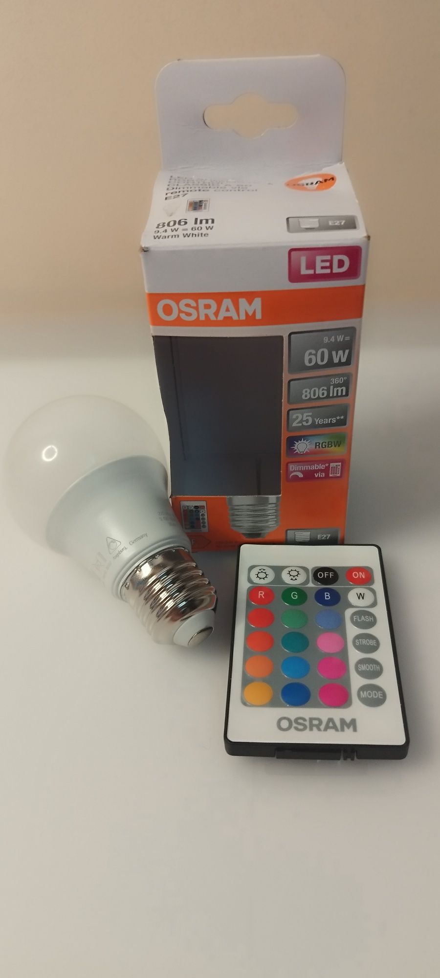 Osram żarówka LED z pilotem