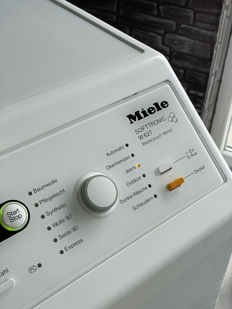 Вертикальна пральна машина Miele W627 | Укр.Мова | Верхня загрузка 6кг
