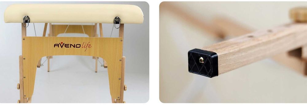 ŁÓŻKO DO MASAŻU Składane Przenośne Kozetka 90cm Kozetka Aveno - OKAZJA