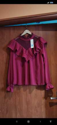 Bluzka XL kolor burgund