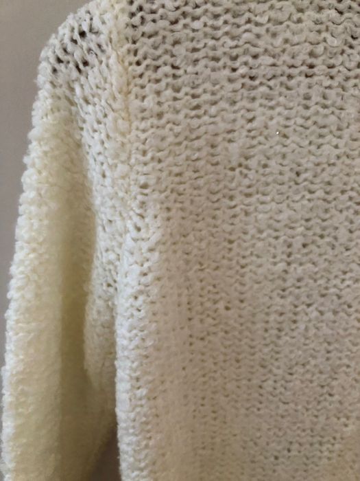 Sweterek nowy bialy r. 146 / 152 nowy z metka komunia