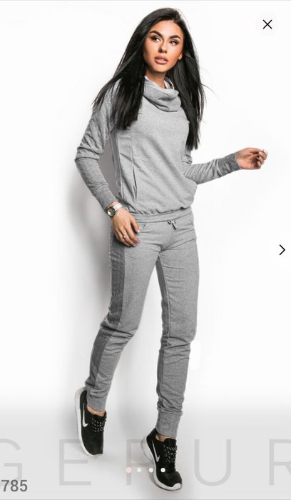 Жіночий сірий спортивний костюм Gepur, розмір M