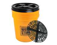 Work Stuff Wiadro do Mycia Auta Detailing z Separatorem i Wiekiem 20L