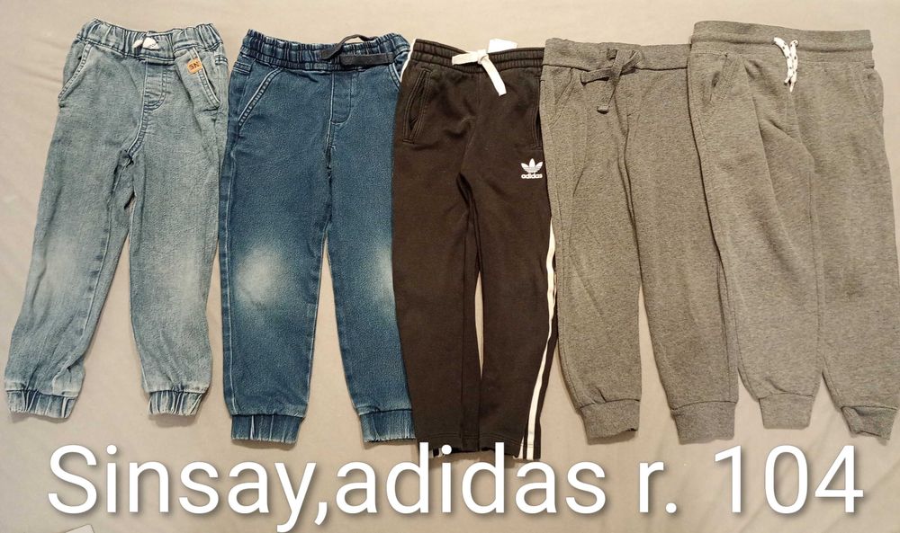 11 par spodni 104 Sinsay,adidas,Primark
