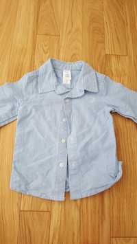 Błękitna koszula dla chłopca r. 74