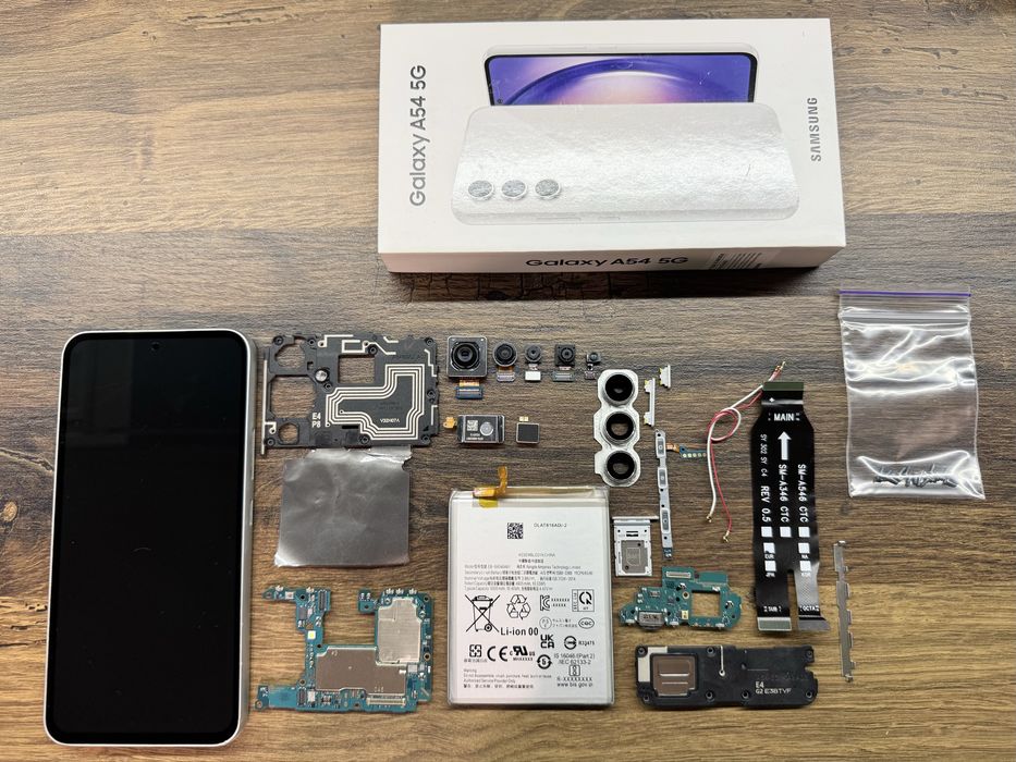 Samsung Galaxy A54 5G дисплей, плата, запчасти, детали, разборка