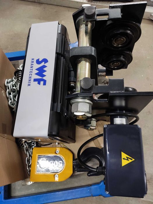 Nowy wciągnik łańcuchowy SWF Krantechnik 5000kg z jazdą do suwnicy 5t