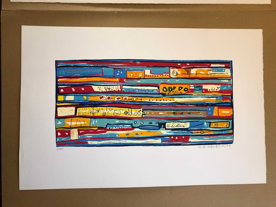 Serigrafia de Leonor Serpa Branco, S/ Título.