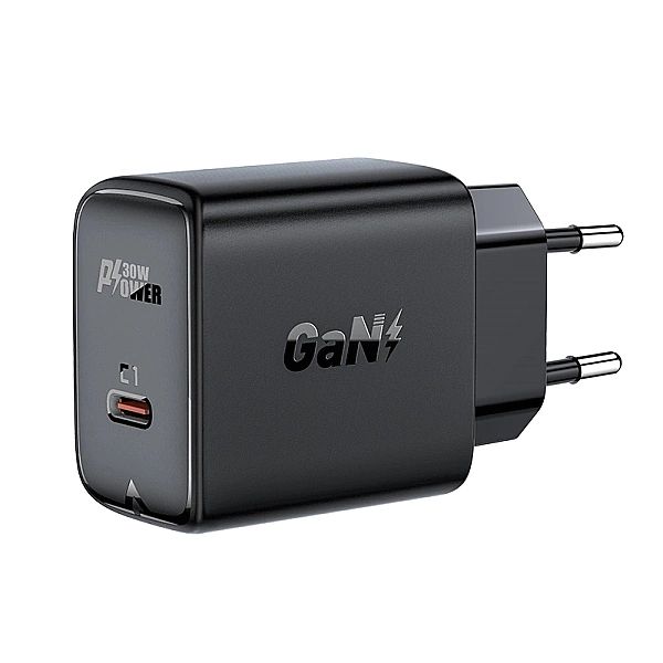 Acefast ładowarka sieciowa GaN USB Typ C 30W, PD, QC 3.0, AFC, FCP cza
