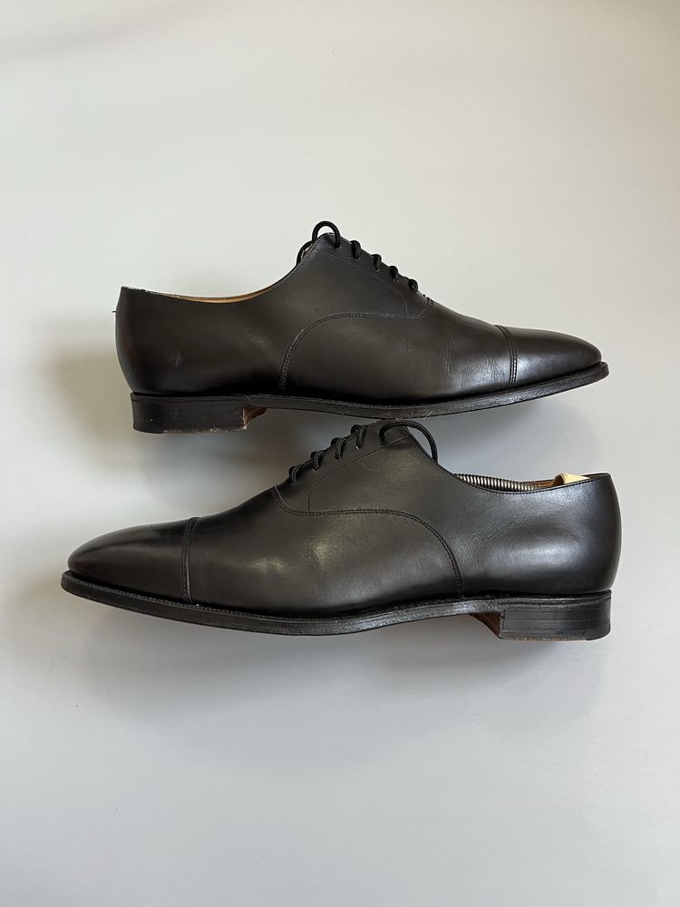 Туфли Crockett Jones Connaught Black Oxford Santoni Zilli 46(30)