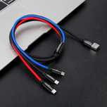 Baseus Three Primary Kabel 3w1 Micro/USB-C/iPhone 0.3M 3,5A Sklep Wwa