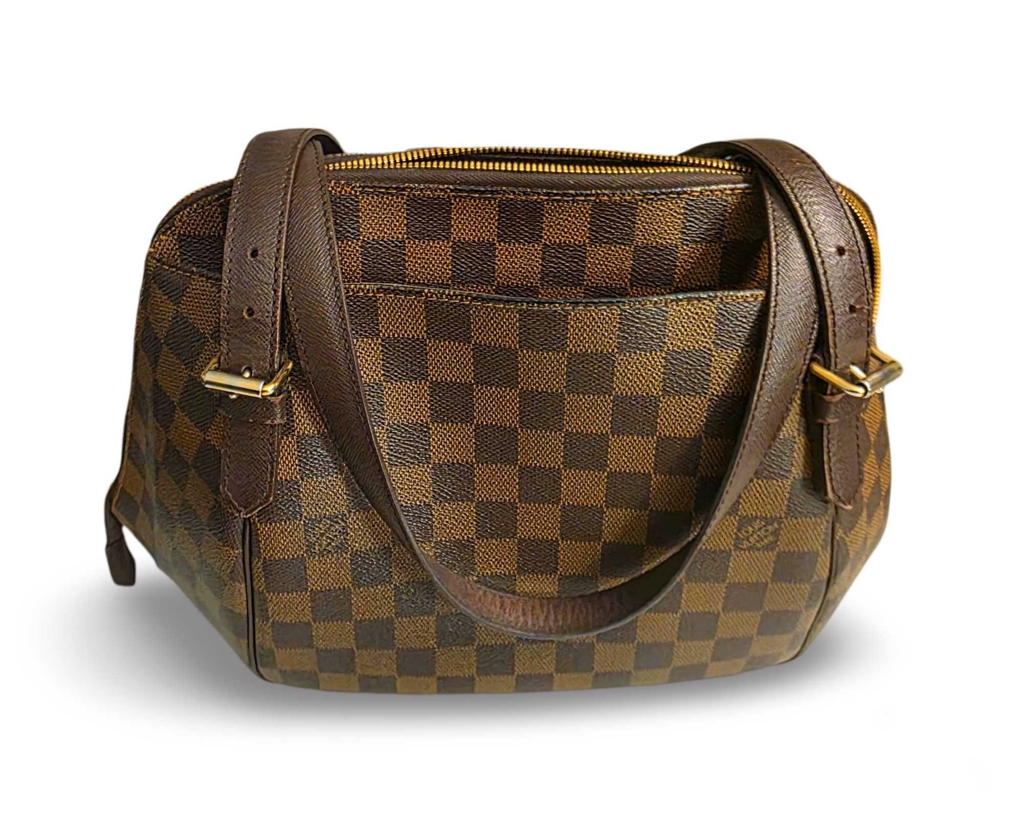 Torebka vintage Louis Vuitton Damier Ebene Belem + portmonetka