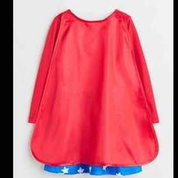 vestido crianca mulher maravilha 9m/12m