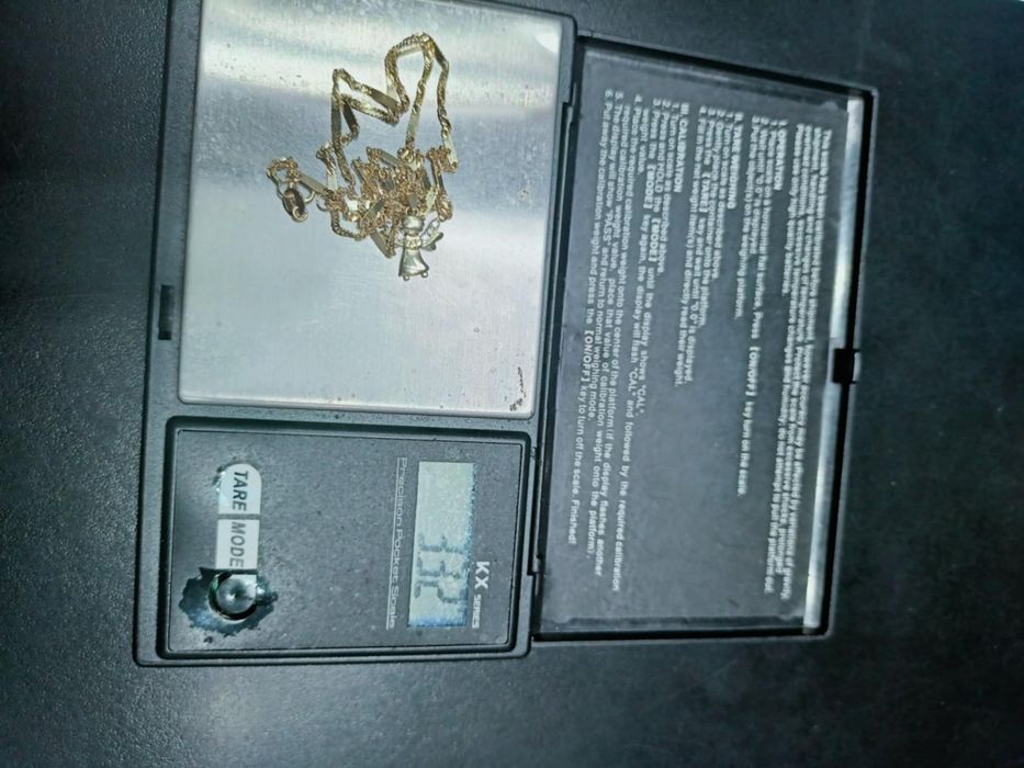 Złoty łańcuszek z aniołkiem pr.585