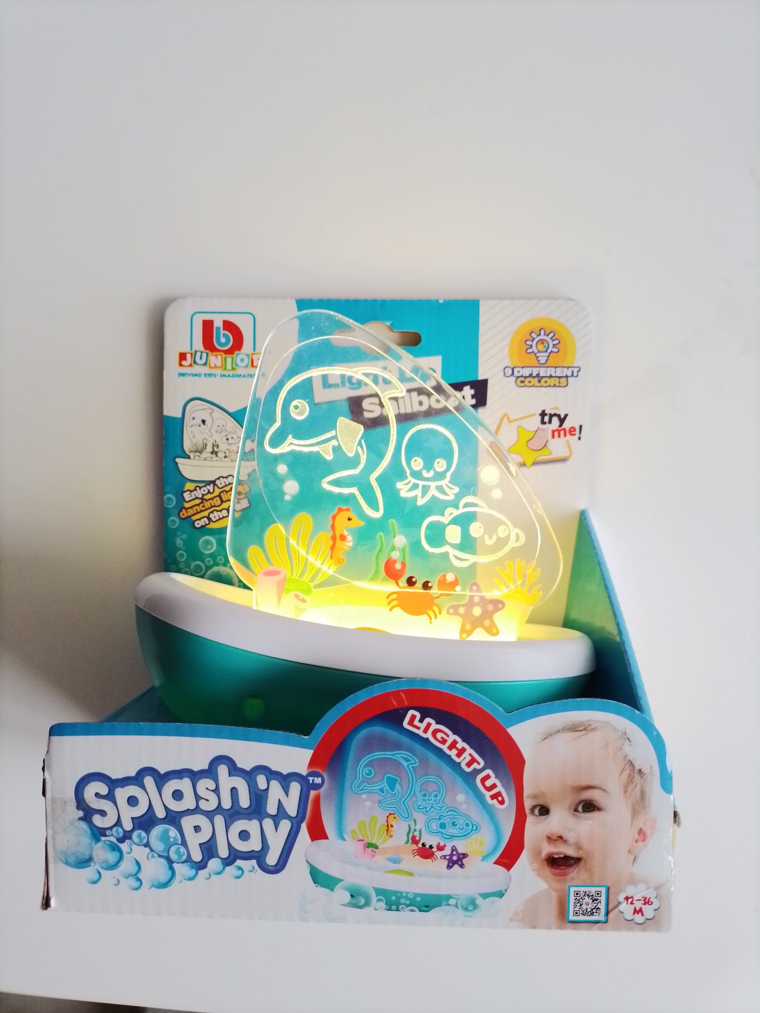Іграшка для ванни junior light up sailboat