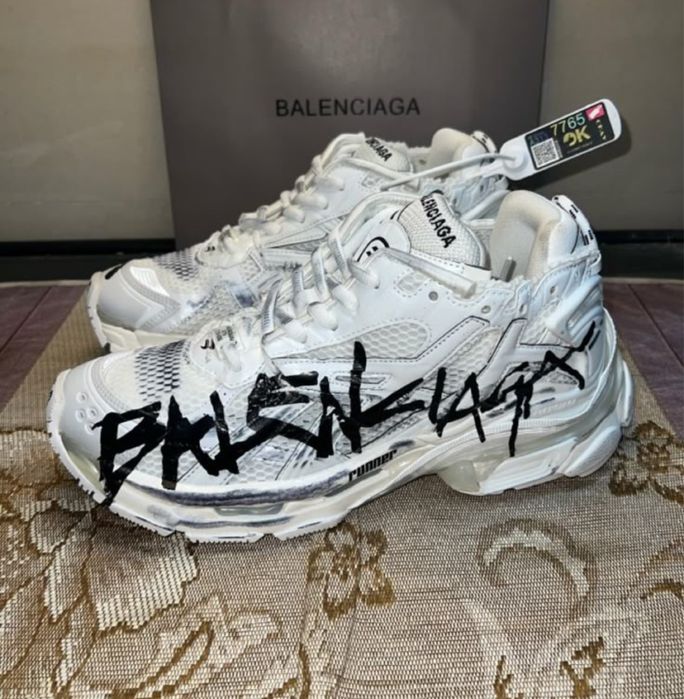 Кросівки Balenciaga runner graffiti, кросовки баленсиага ранер