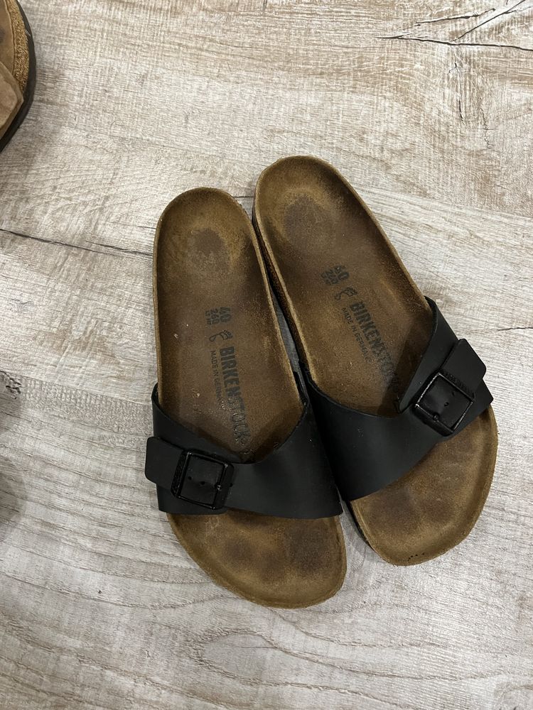 Тапки шльопанці birkenstock оригинал кожаные