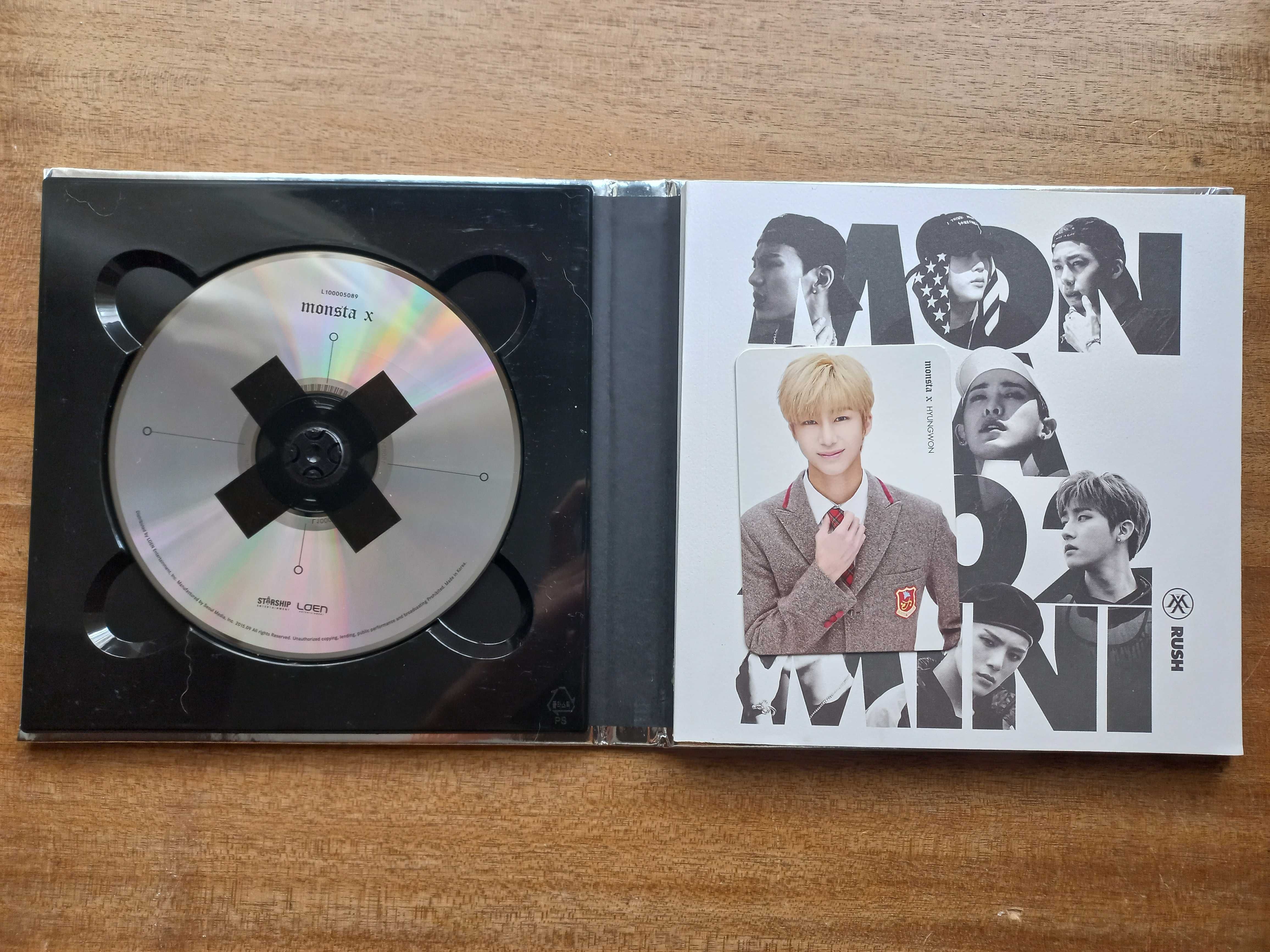 Álbum KPOP Monsta X - Rush + Photocard