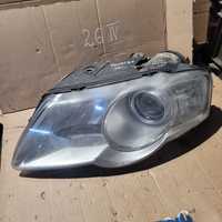 Lampa przód lewa vw passat b6 2009r uszkodzona VALEO