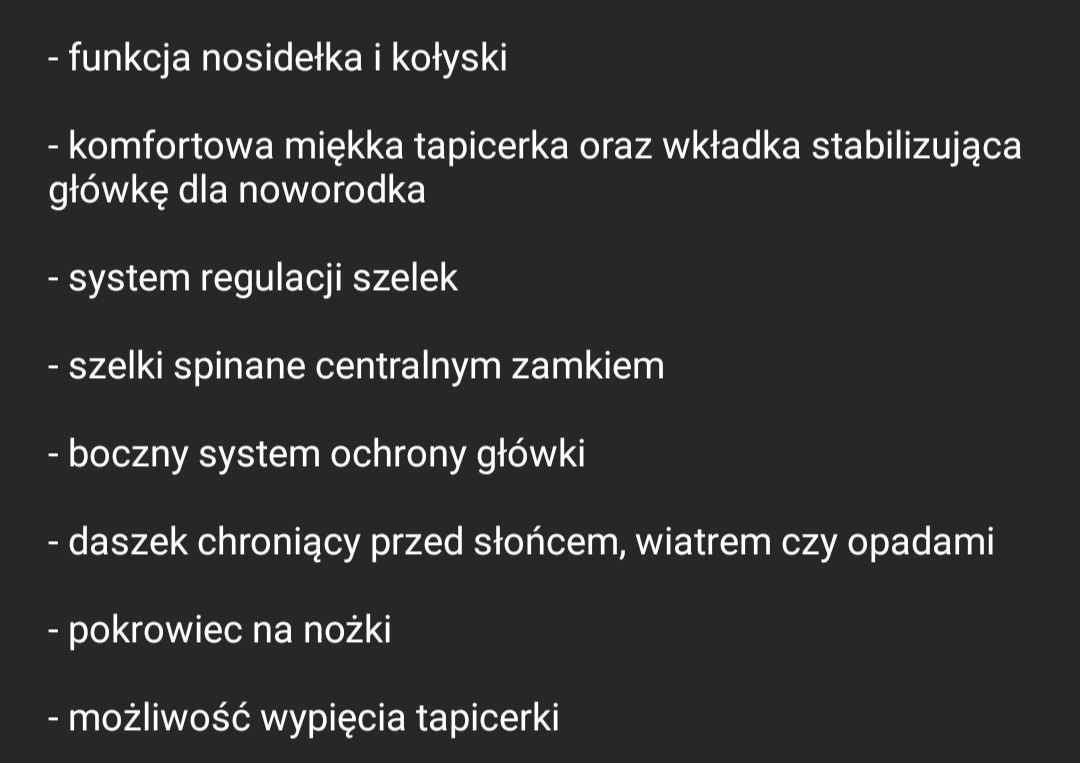 Fotelik nosidełko