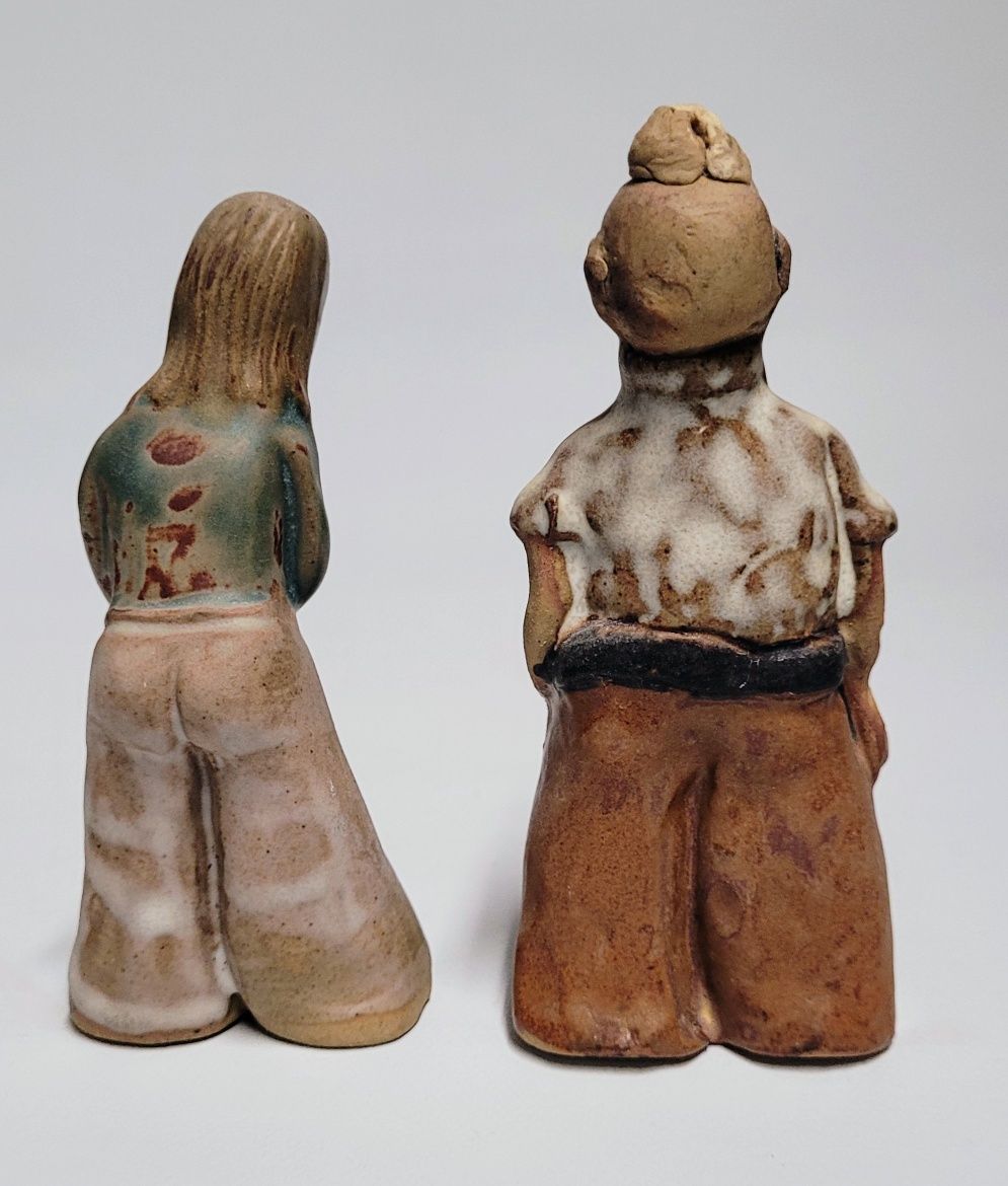 Angielskie oryginalne w formie figurki ceramiczne
