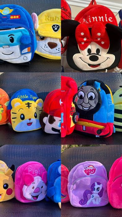 Київ Дитячі плюшеві рюкзачки для діток ( пеппа щенячий патруль Пікачу