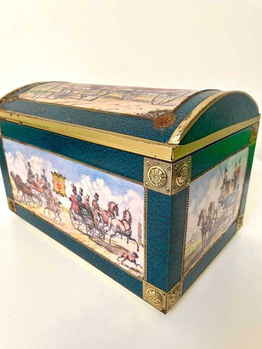 Puszka metalowa vintage duża