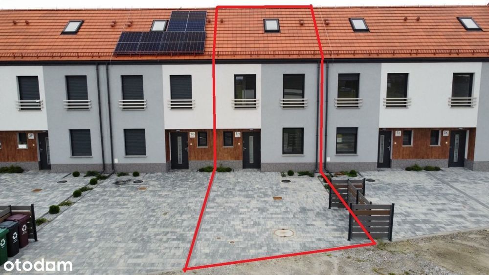 Szeregówka z ogródkiem - pompa ciepła, klimatyzacja, wysoki standard