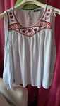 Blusa caveada, evase, T.48