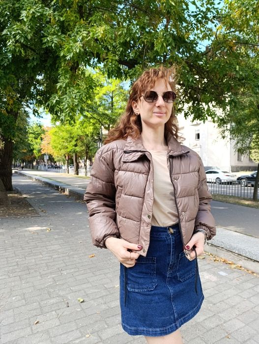 Куртка еко-шкіра , капучіно