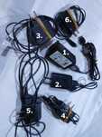 6 шт Старые зарядки Nokia Samsung LG micro USB тонкая S20-Pin