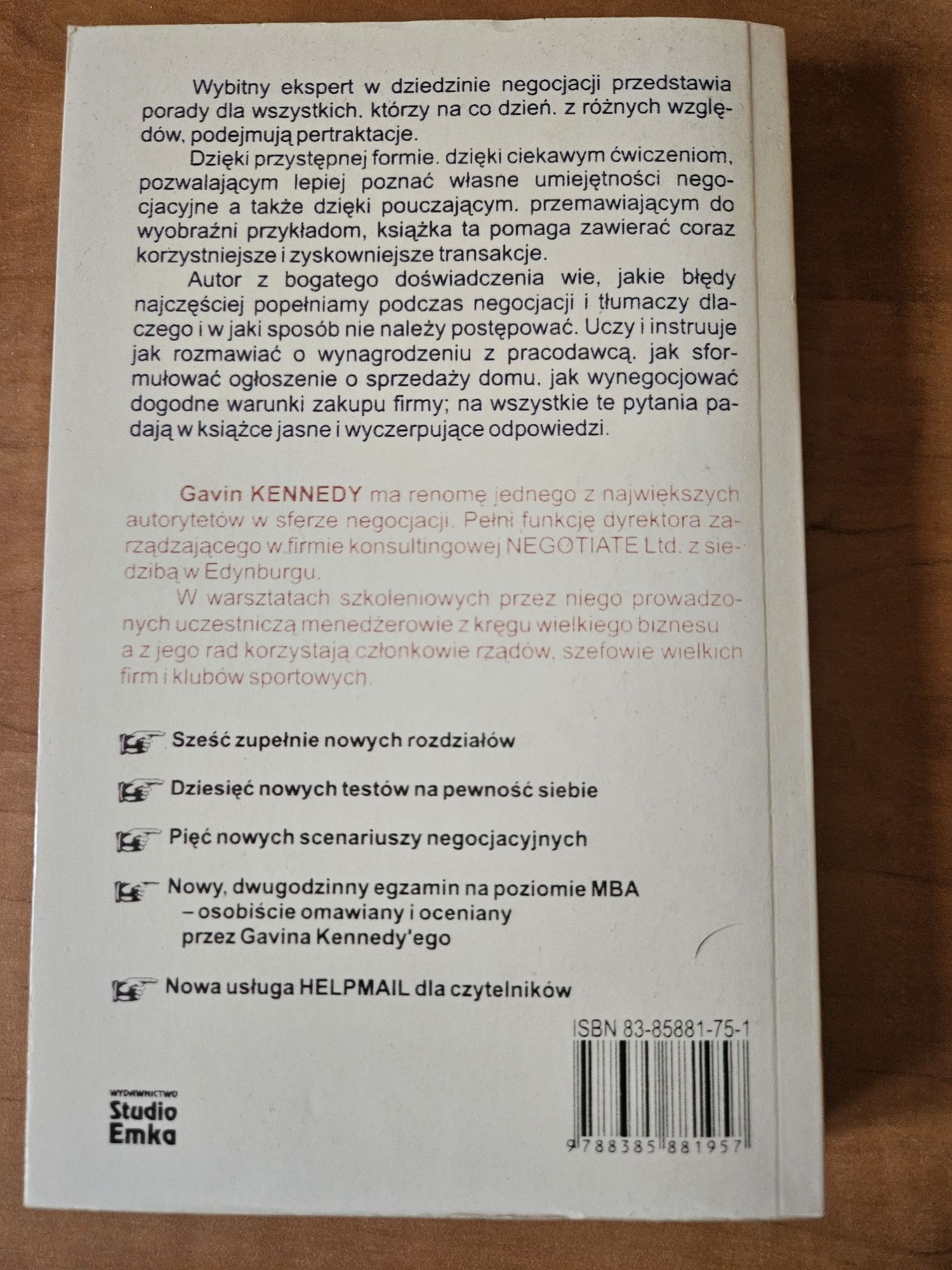 Negocjować Można Wszystko - Kennedy Gavin UNIKAT