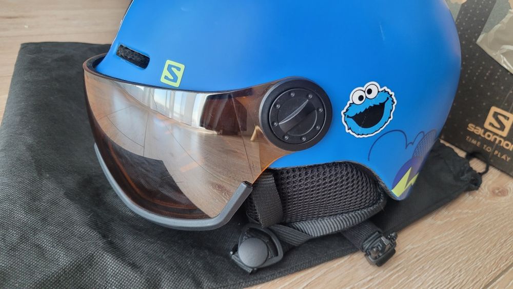 Kask narciarski dziecięcy junior Salomon Grom Visor z goglami 53-56cm