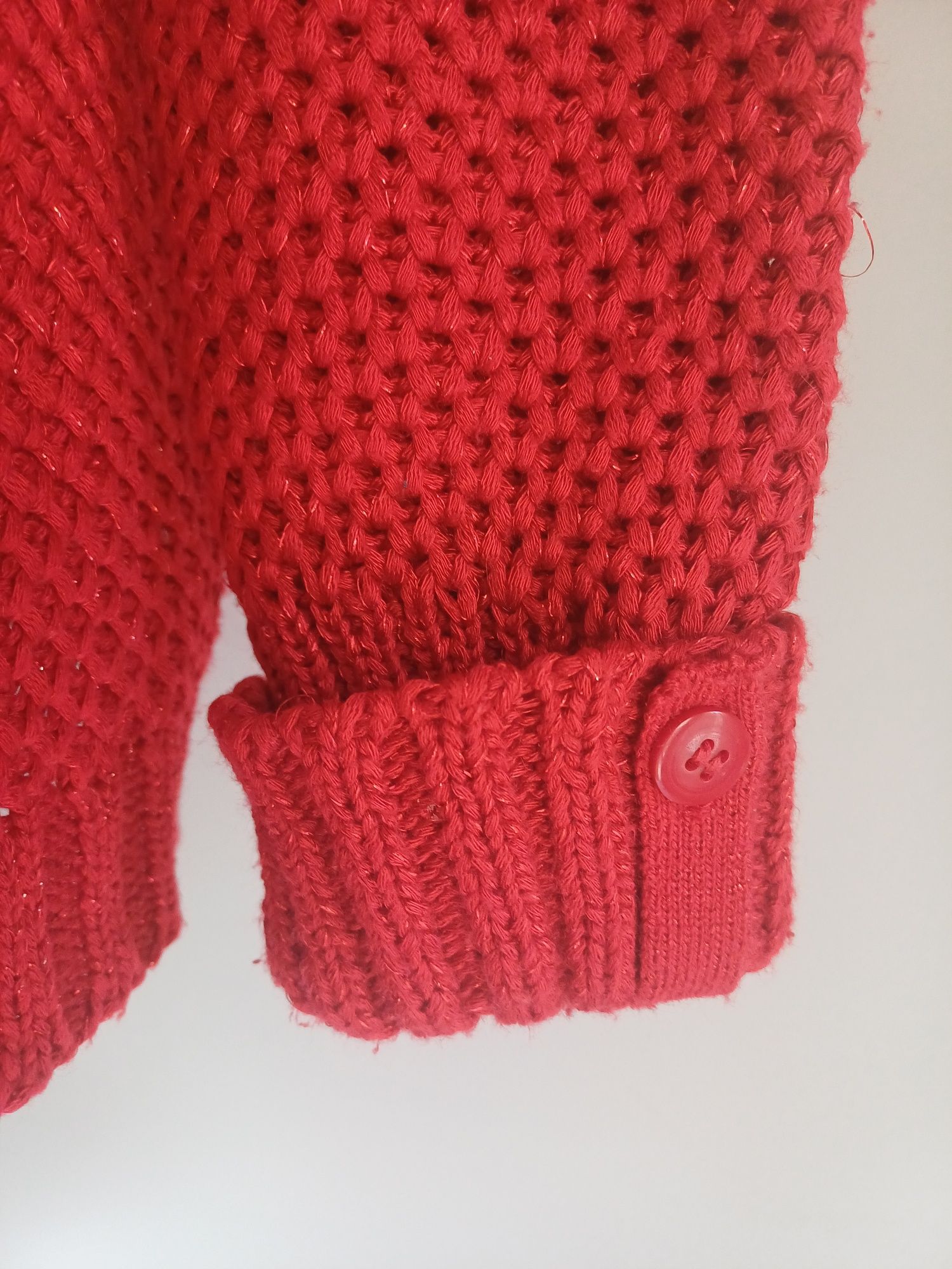 Casaco malha vermelho