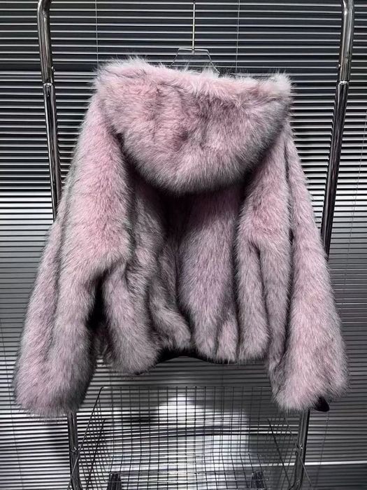 Куртка с мехом Balenciaga type Fur Lined Jacket
