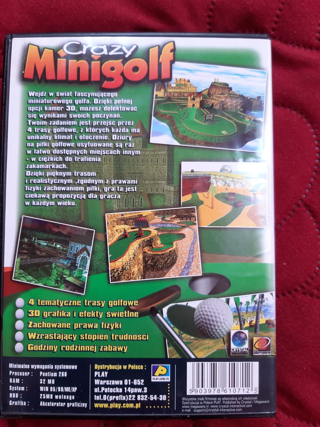 Gra na CD Crazy minigolf