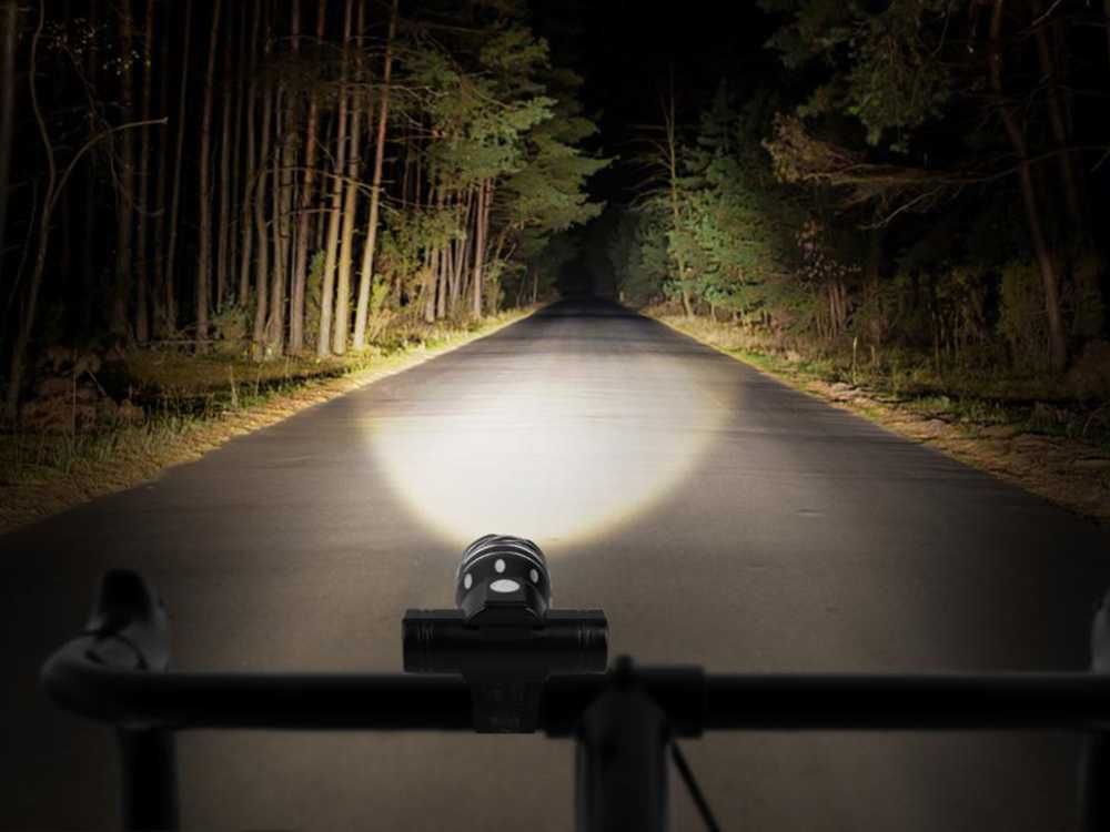 Lampka rowerowa LED T6 zestaw przód i tył Regulowany ZOOM